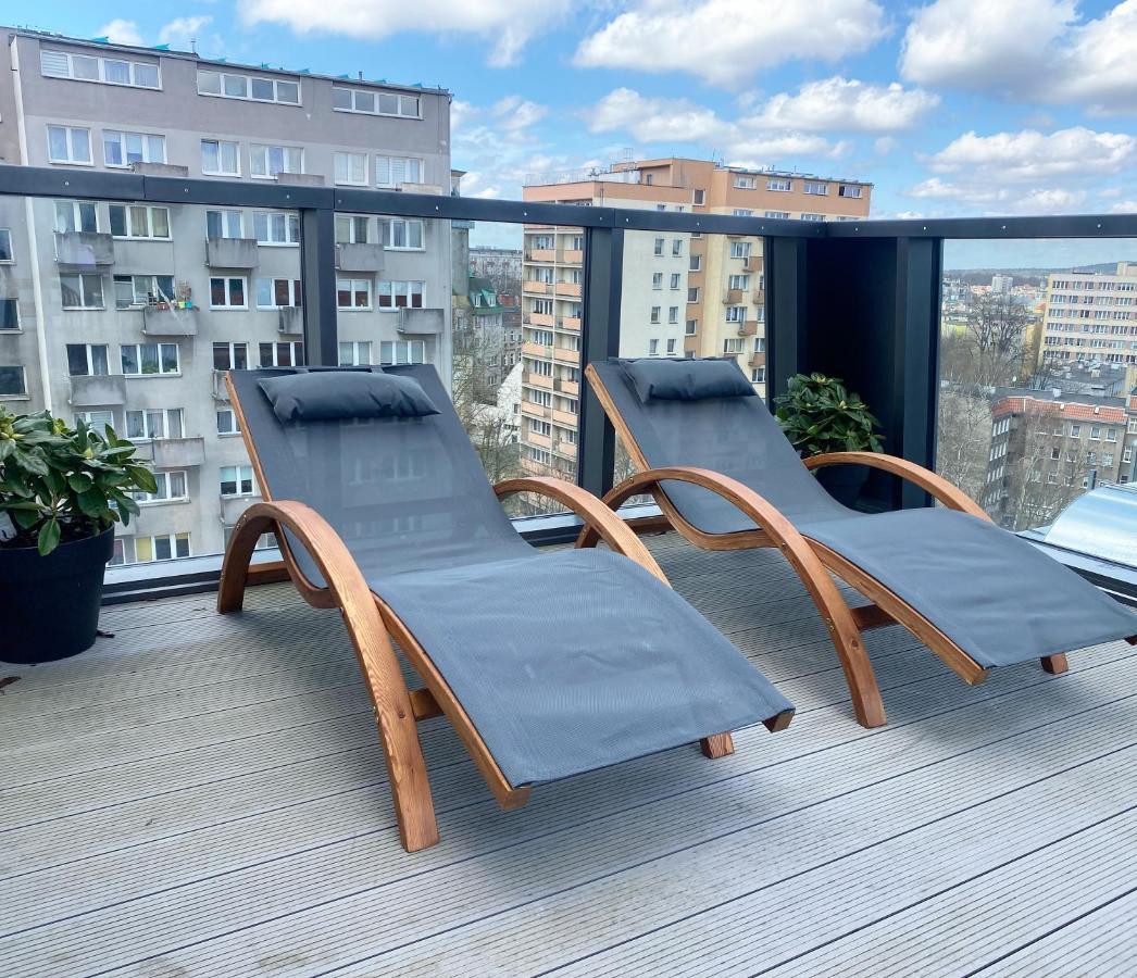 Hanza Tower Apartament Premium Plus Szczecin Extérieur photo